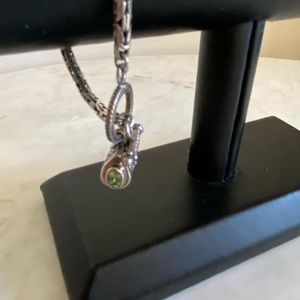 Silver Chain Bracelet w/ Gemstones